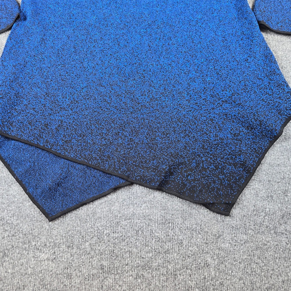 Chelsea & Theodore Tunic Sweater Womens XL Blue Ombre Metallic Knit - Picture 5 of 9